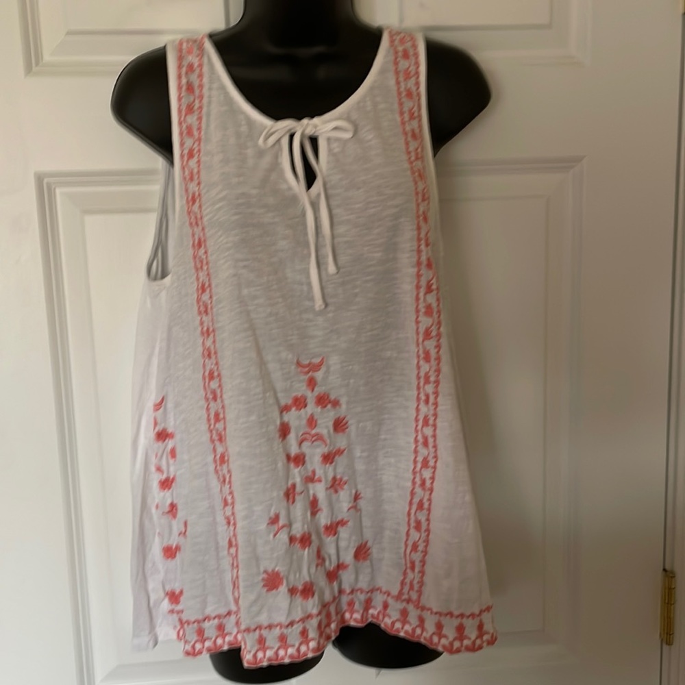 Loft outlet embroidered summer top